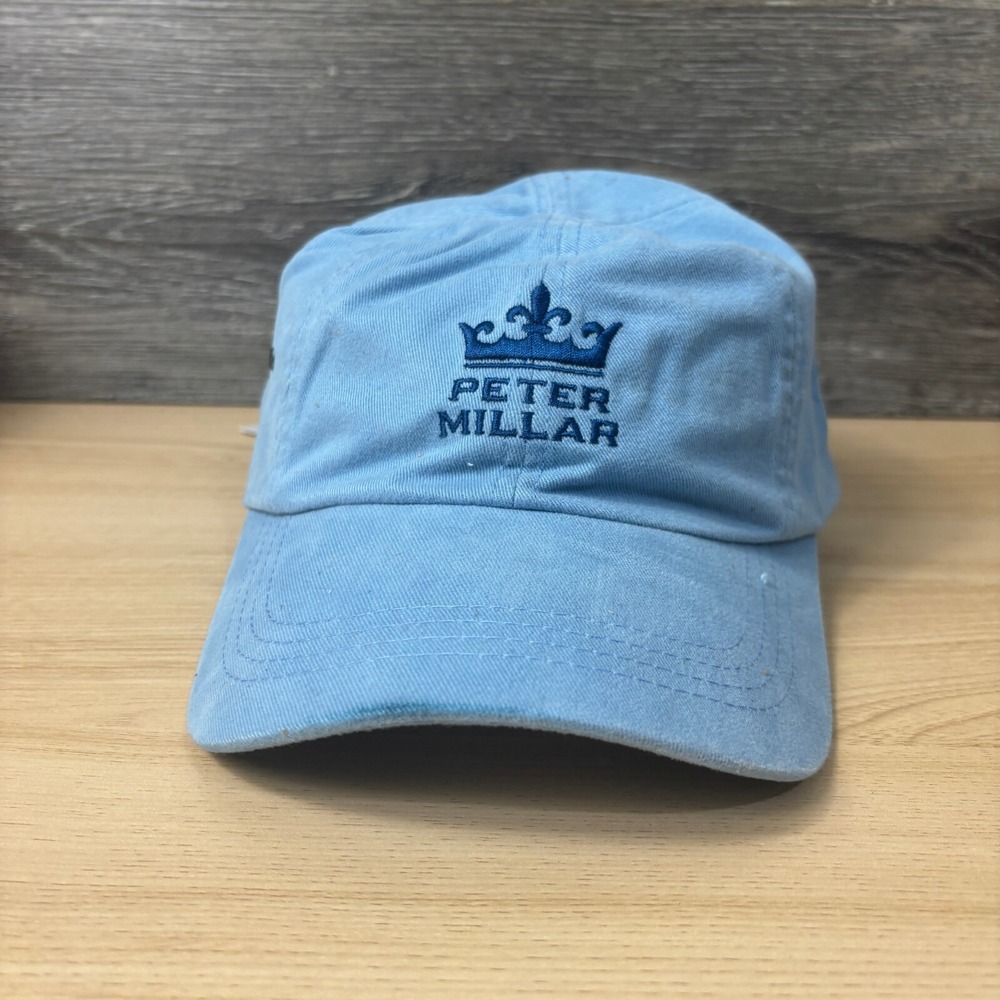 Peter Millar Hat Strap Back Blue Crown Sport Preppy Adjustable NWT‎ *